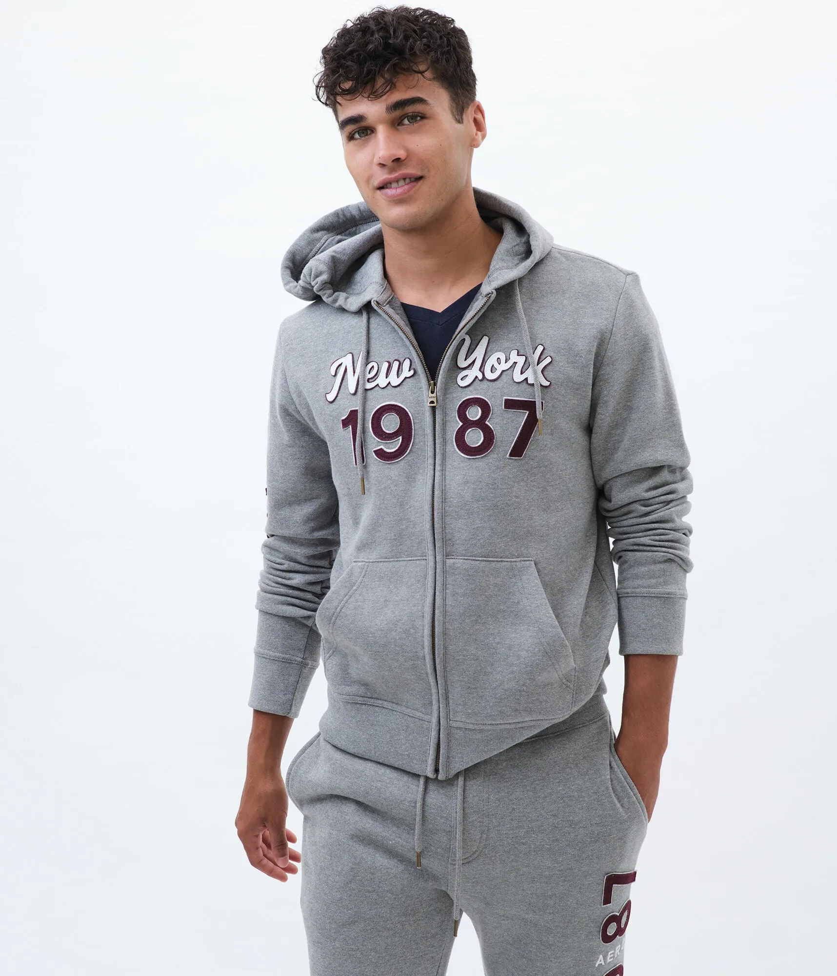 Aeropostale New York 1987 Full-Zip Hoodie