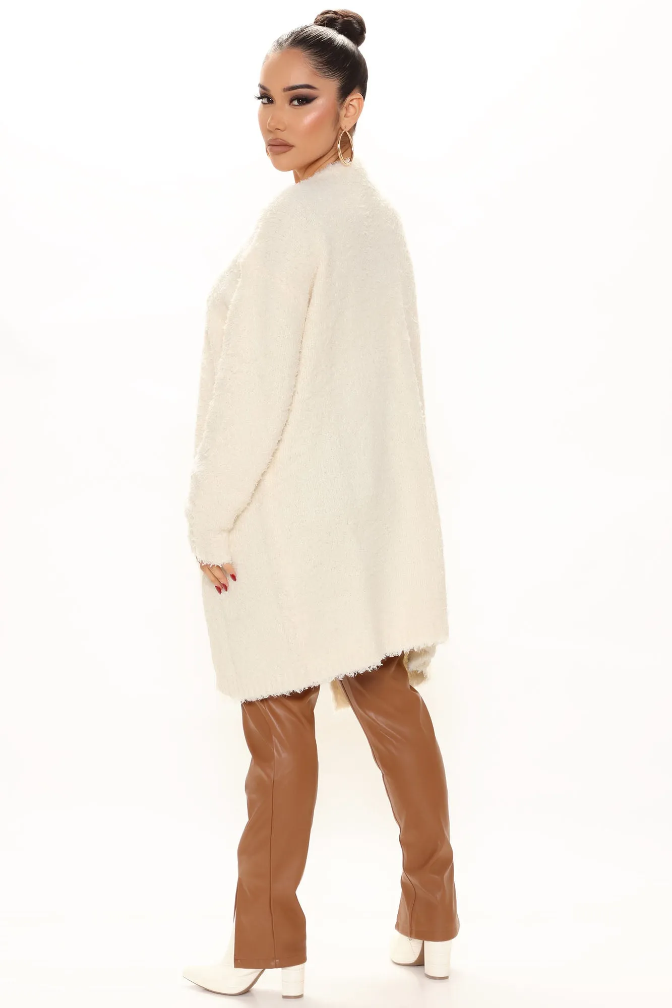 Always On My Mind Fuzzy Cardigan - Cream