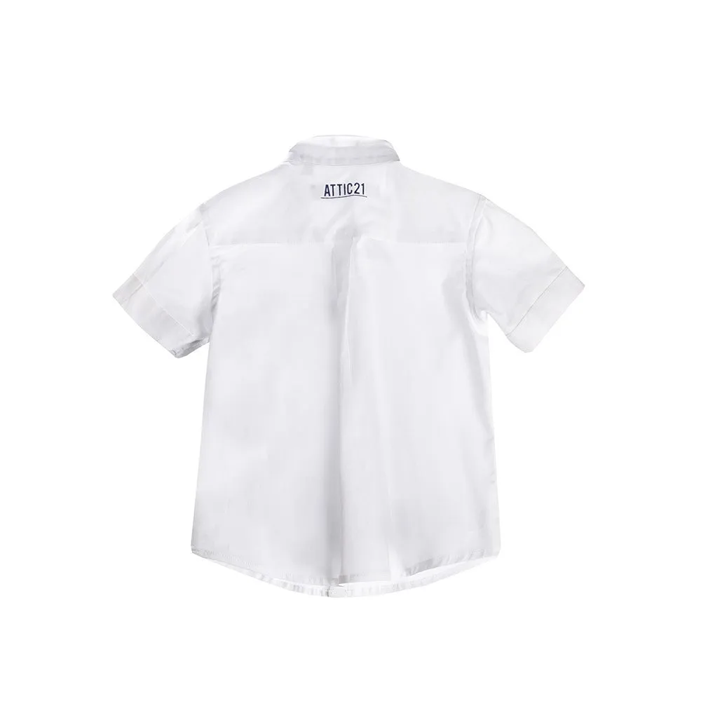 Attic 21 Short Sleeve HSH4212 Dress Shirt - Off White