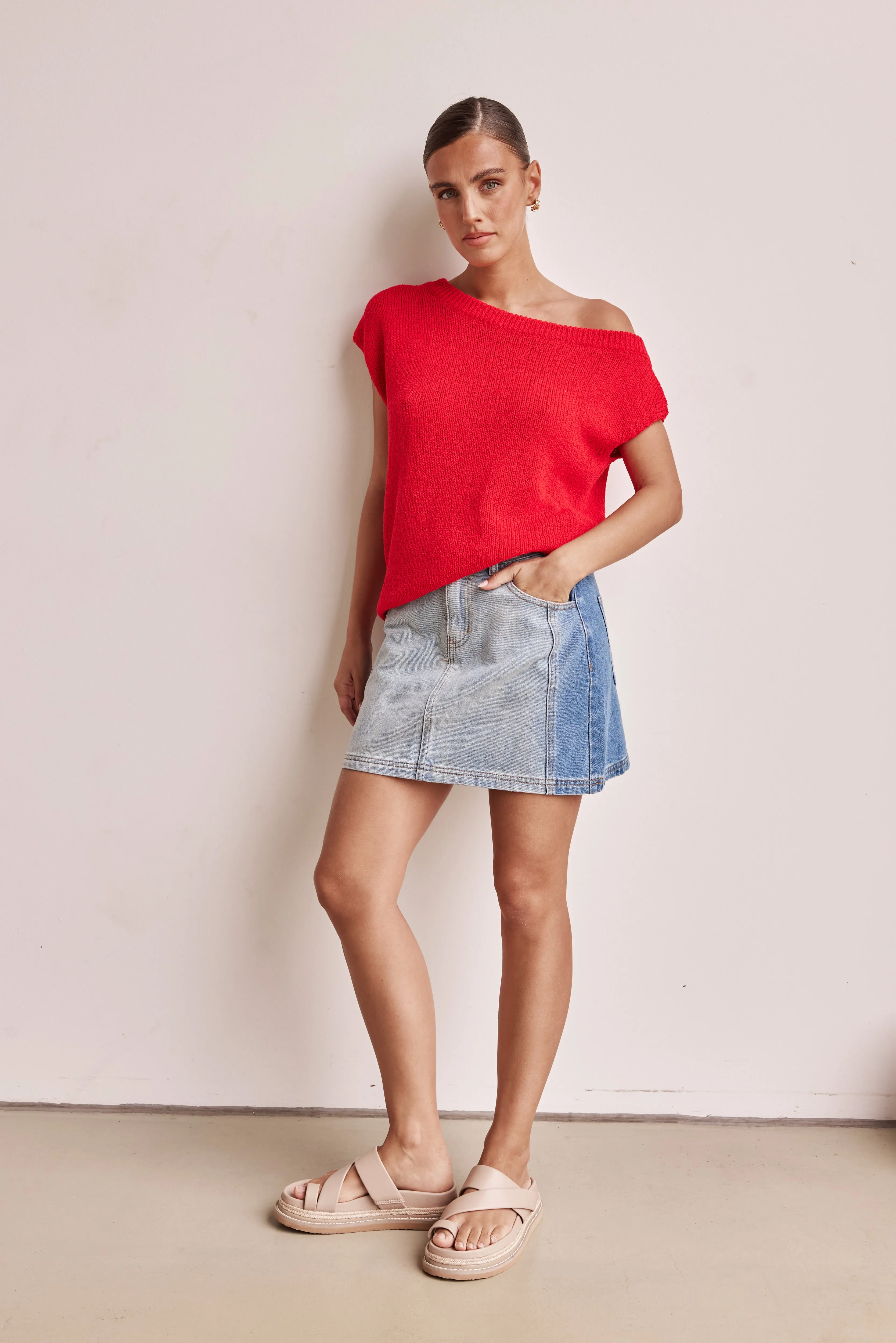 Bali Knit Top (Red)