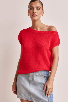 Bali Knit Top (Red)