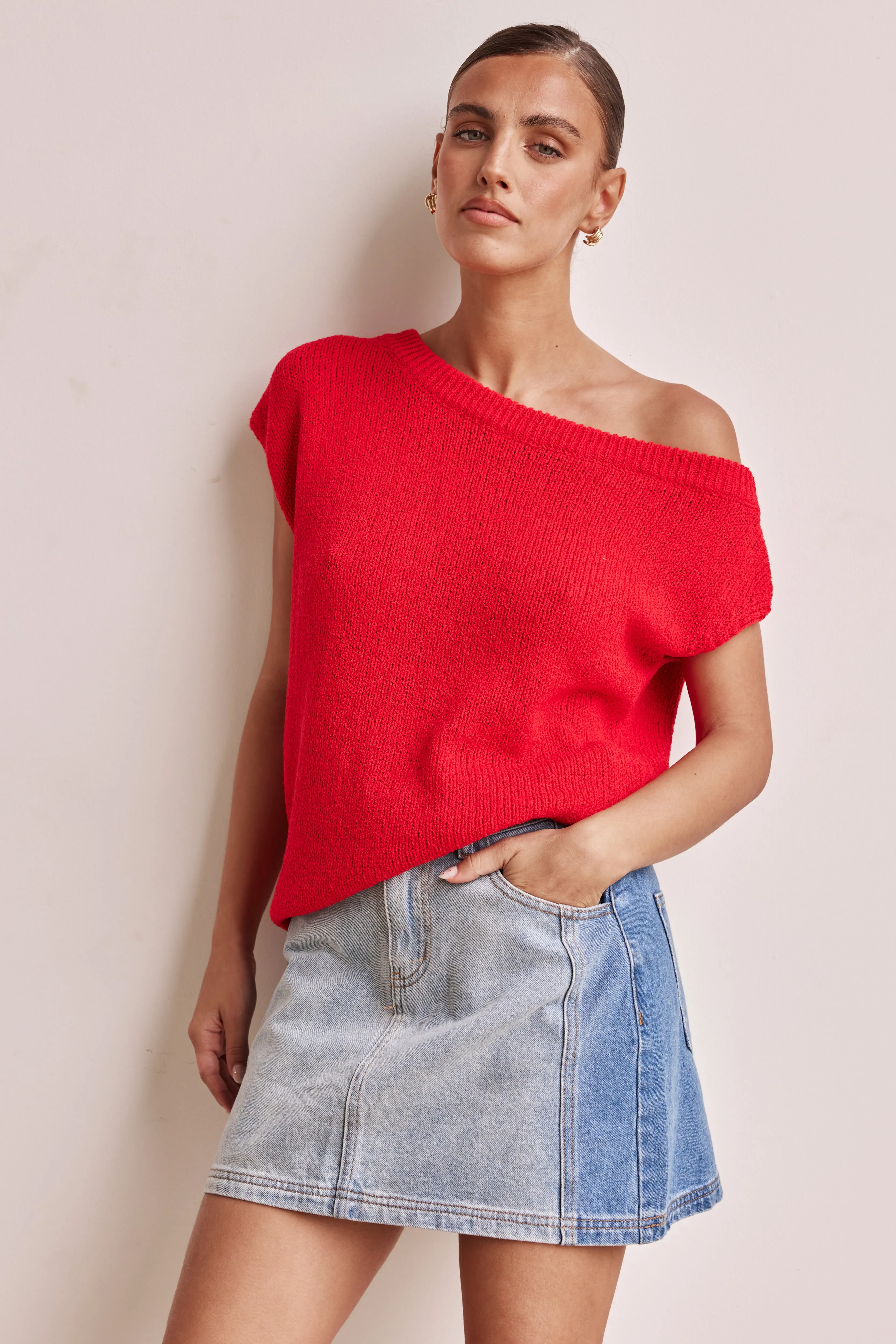 Bali Knit Top (Red)