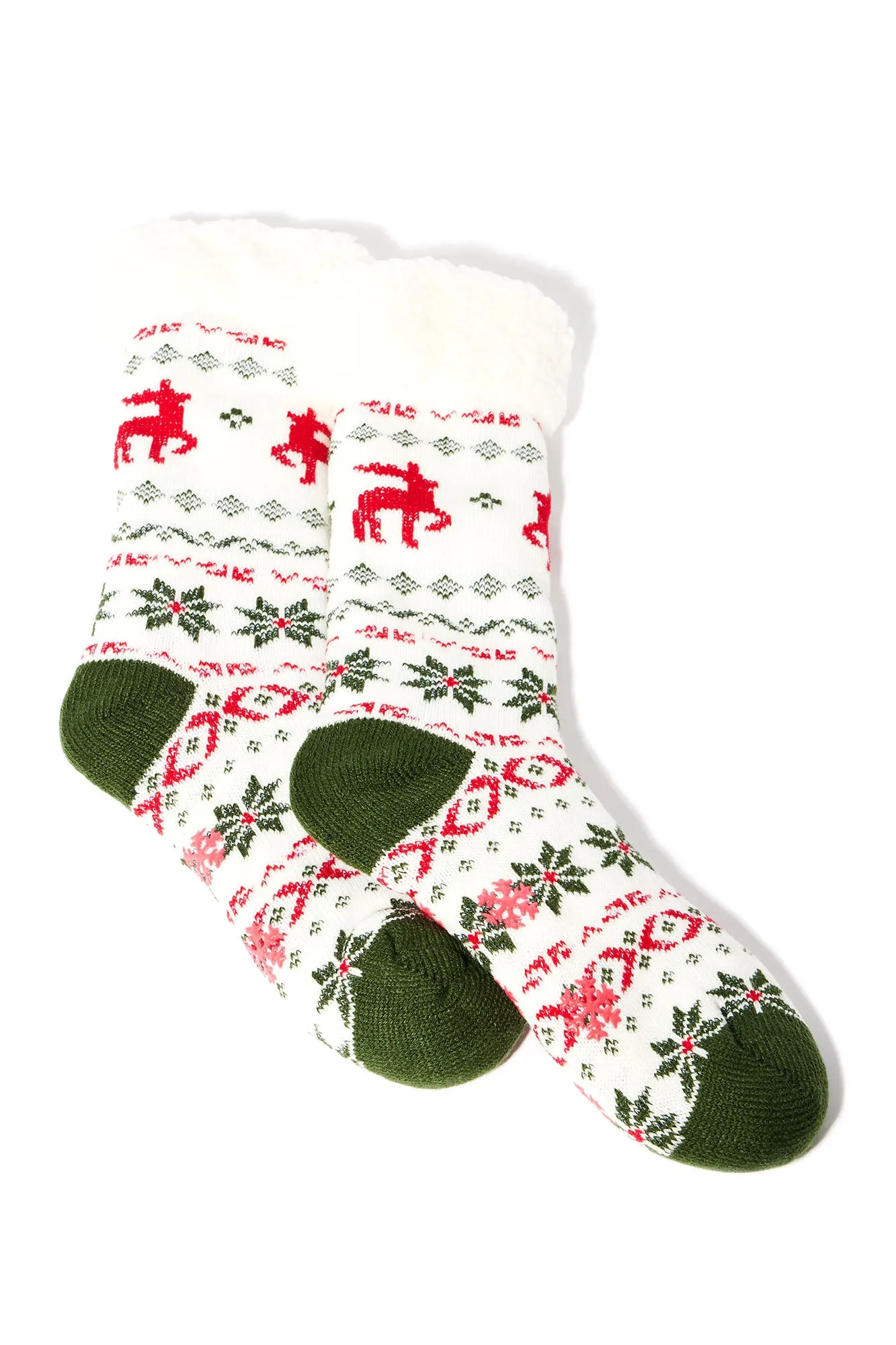 Best Time Of The Year Cozy Socks - White/combo