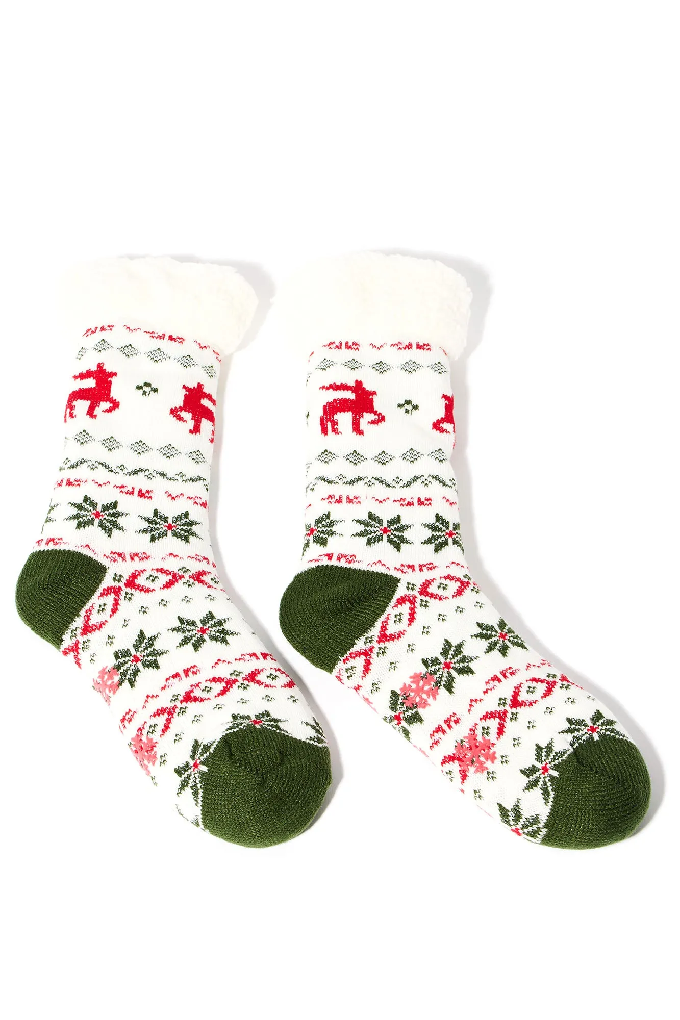 Best Time Of The Year Cozy Socks - White/combo