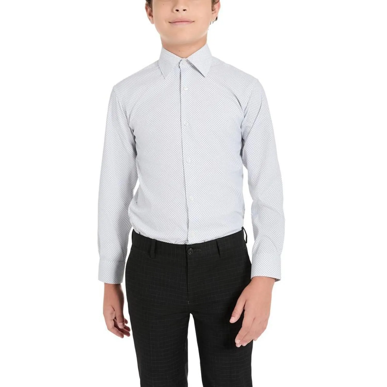 Big Boys Classic Fit Button Up Dress Shirt