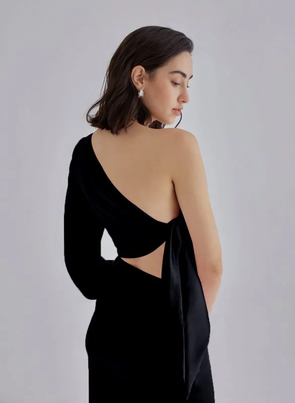 Black Palace Midi Dress