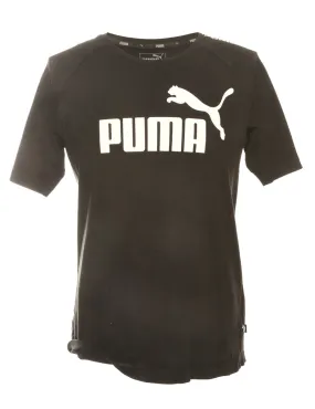 Black Puma Printed T-shirt - S