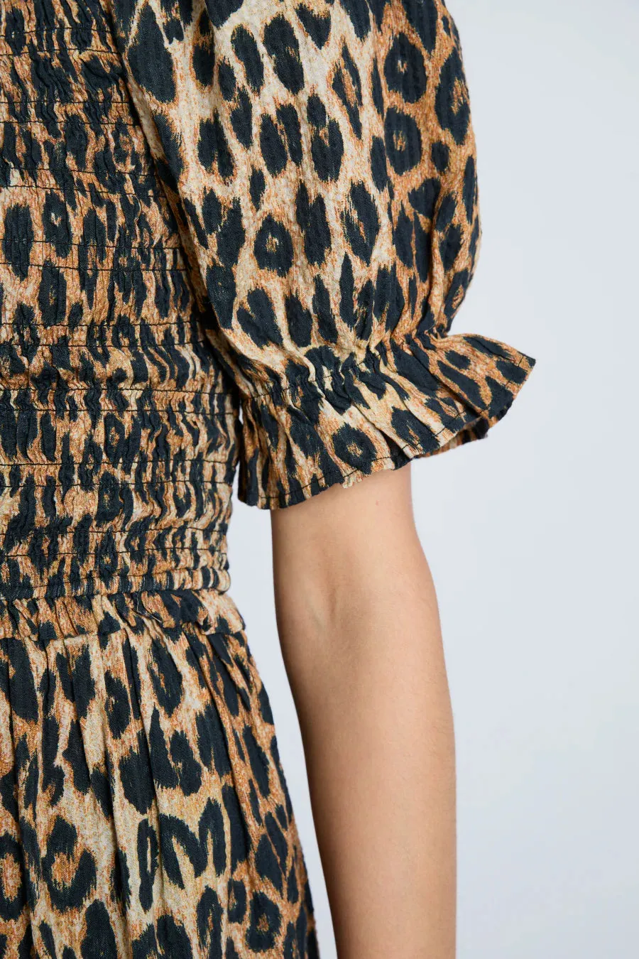 Bluebelle Midi Dress Leopard Print