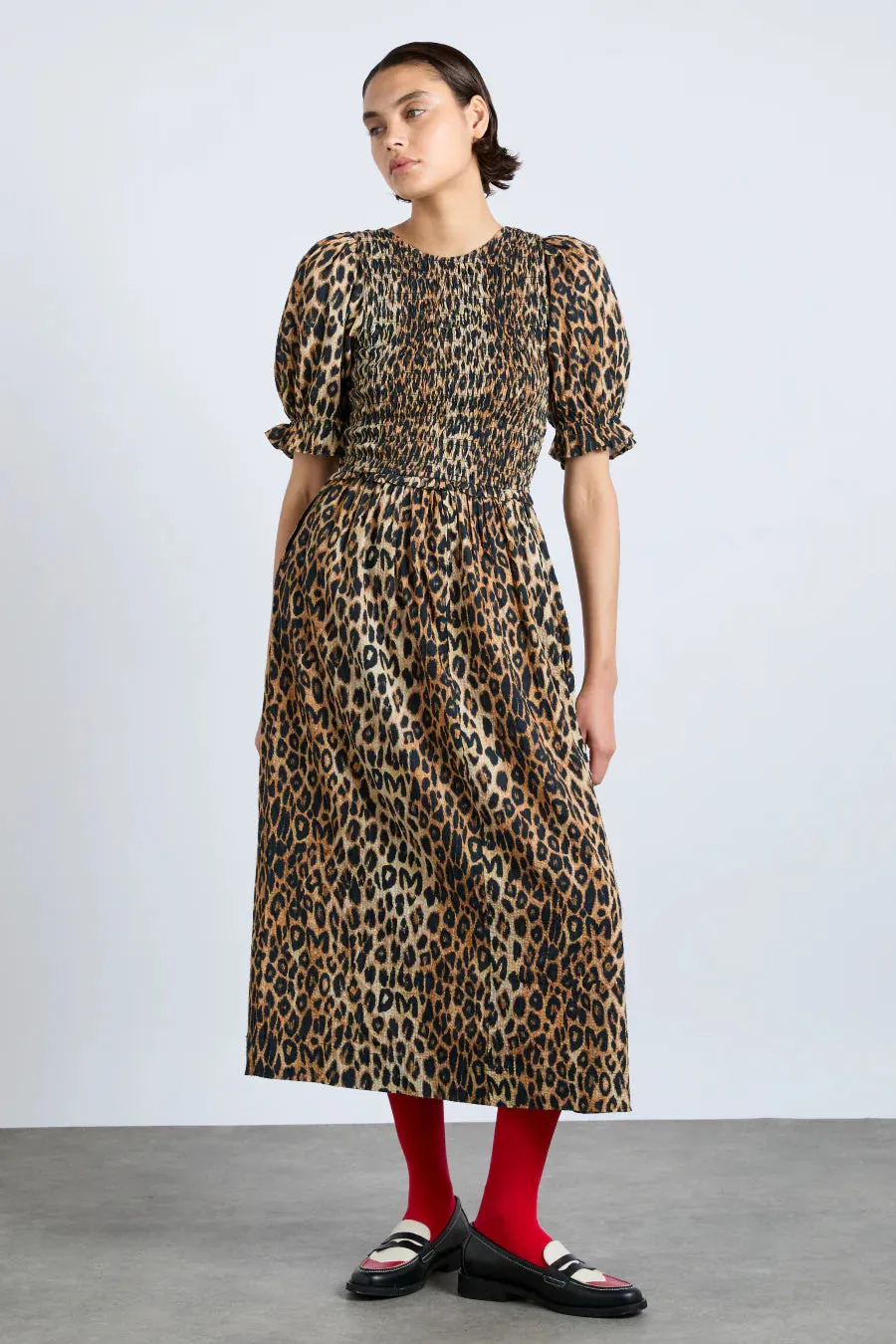 Bluebelle Midi Dress Leopard Print