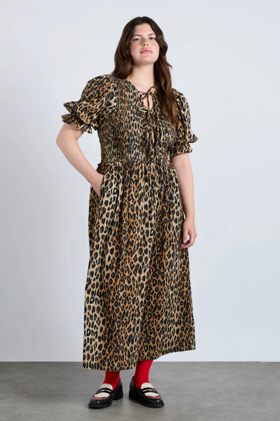 Bluebelle Midi Dress Leopard Print