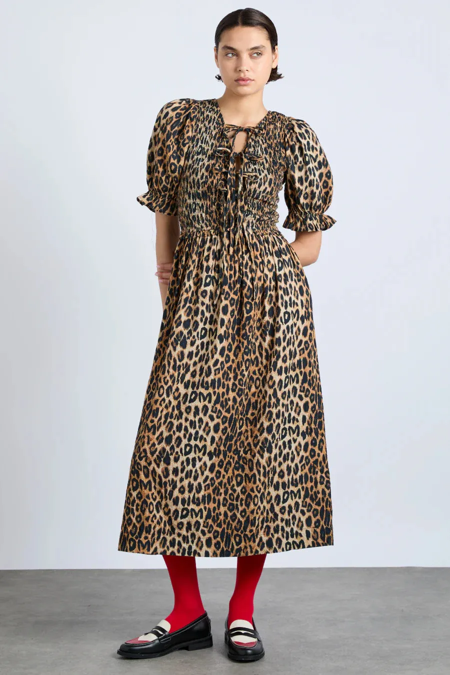 Bluebelle Midi Dress Leopard Print