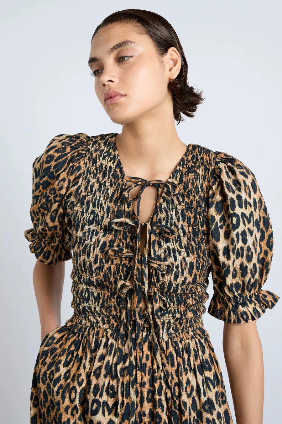 Bluebelle Midi Dress Leopard Print