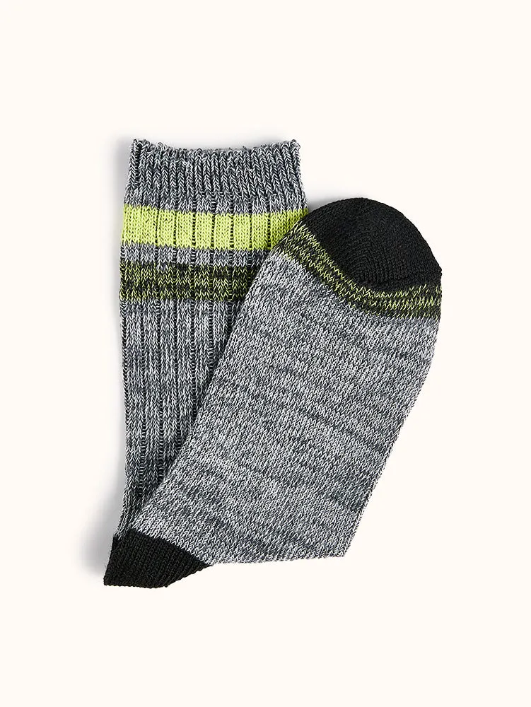 Boys' Full Cushion Crew Boot Socks (4 Pairs) - Assorted Colors