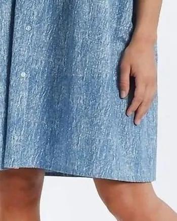 Brenna Denim Dress In Blue | Blue