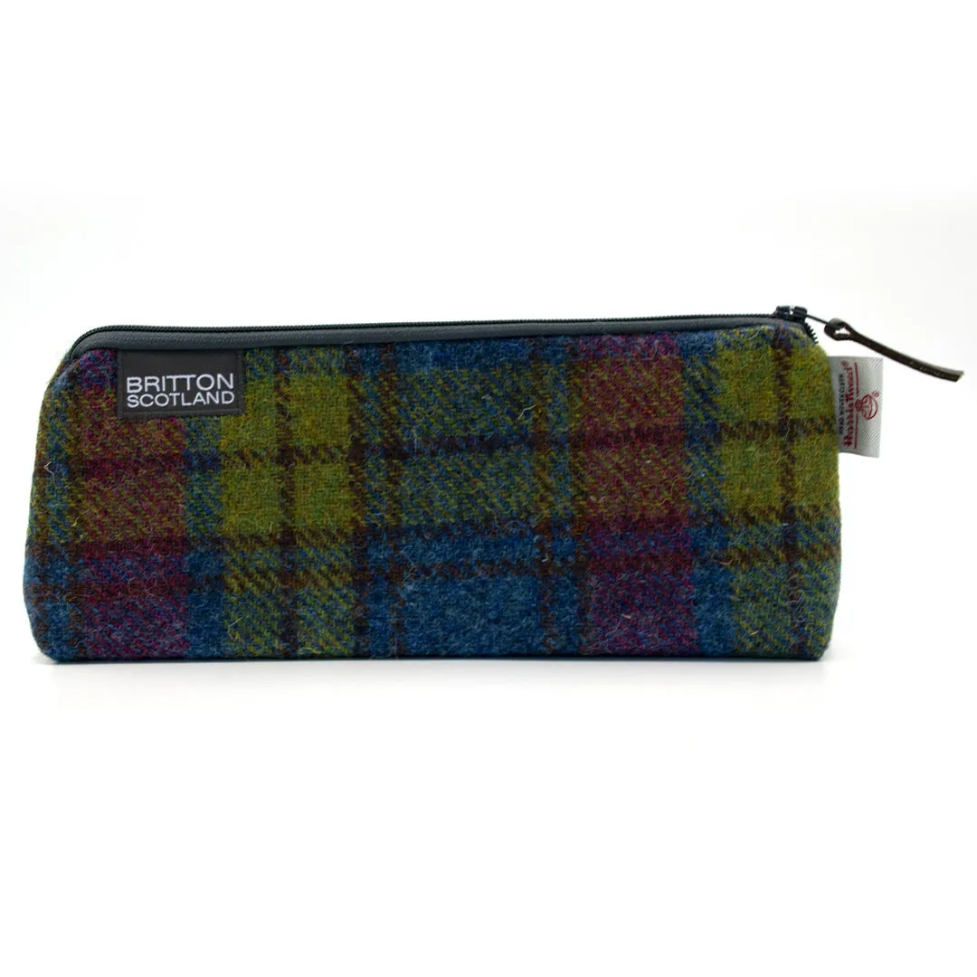 Britton Scotland Handmade Harris Tweed Large Pencil Case