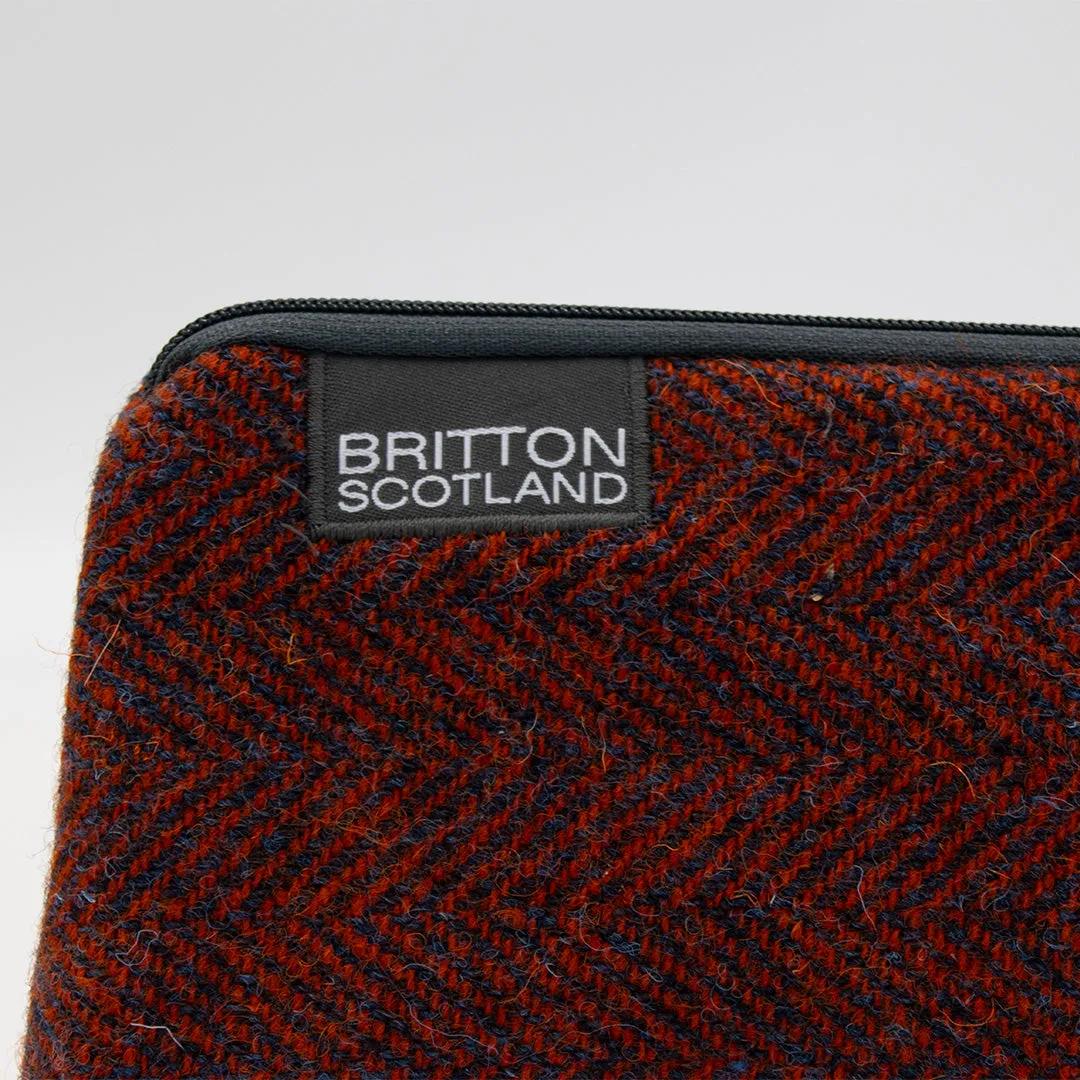 Britton Scotland Handmade Harris Tweed Large Pencil Case