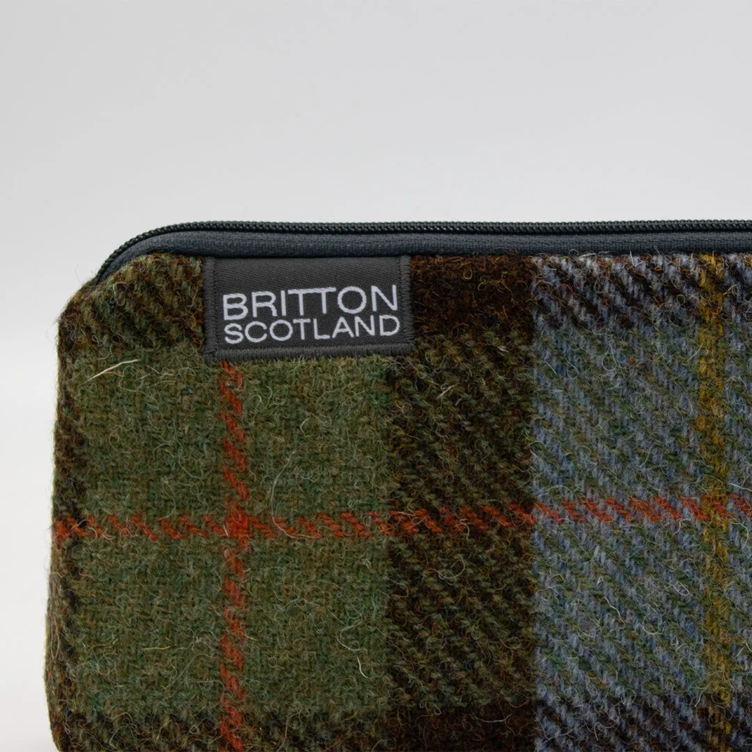 Britton Scotland Handmade Harris Tweed Large Pencil Case