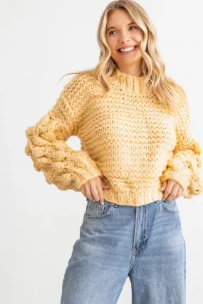 Butter Knit Mock Neck Long Sleeve Sweater /2-2-2