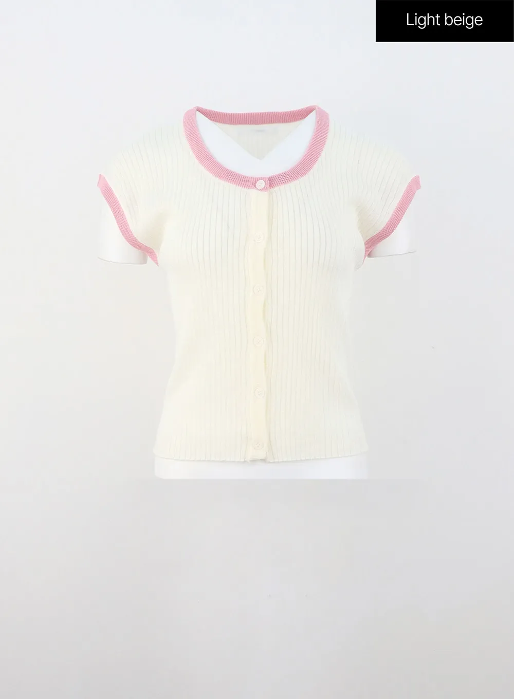 Button Knit Top OL303