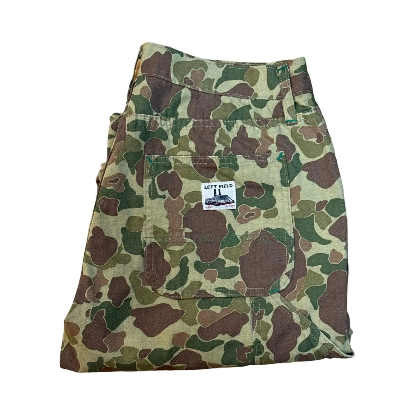 Camouflage "Frog Skin" Japanese Fabric Double Knee Work Pant