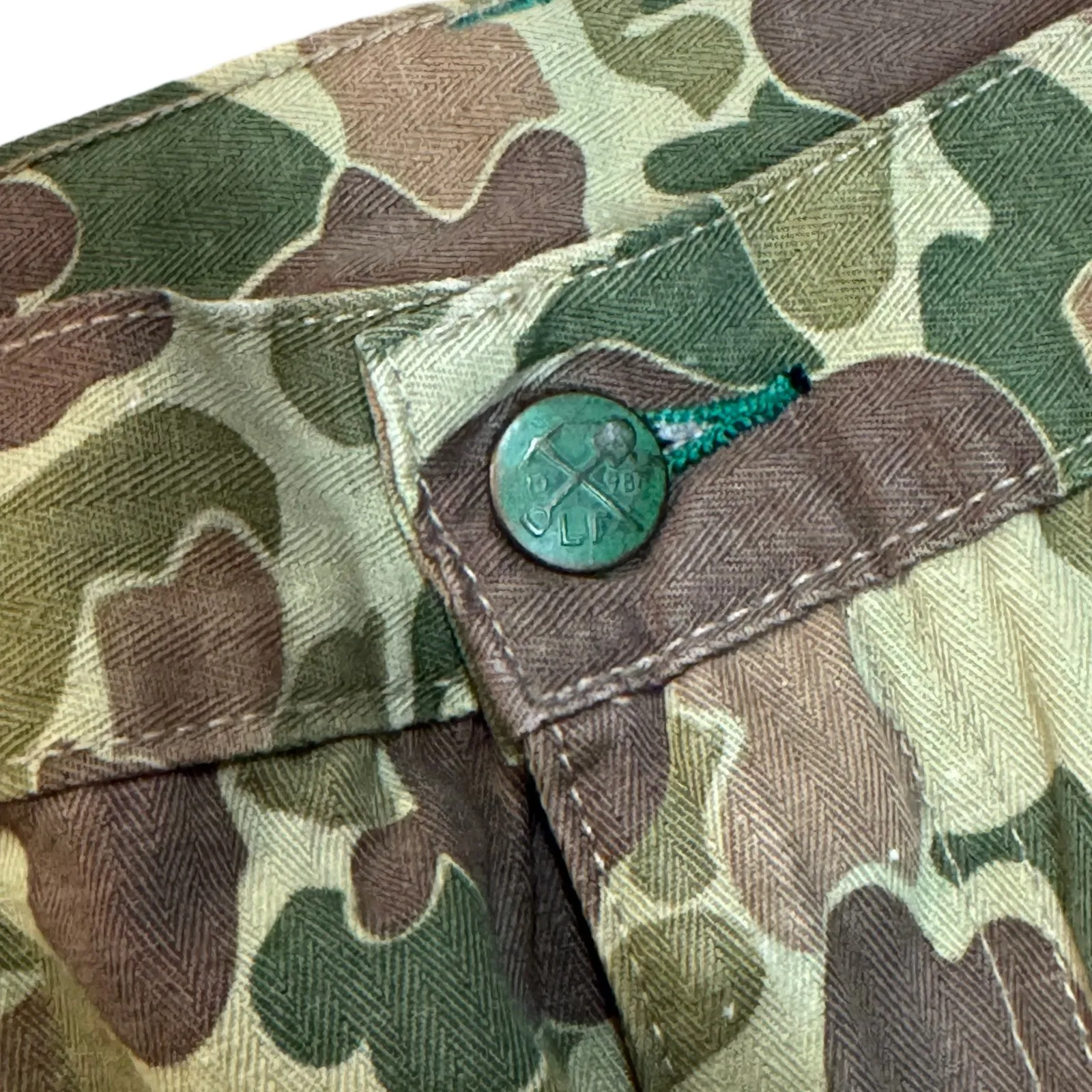 Camouflage "Frog Skin" Japanese Fabric Double Knee Work Pant