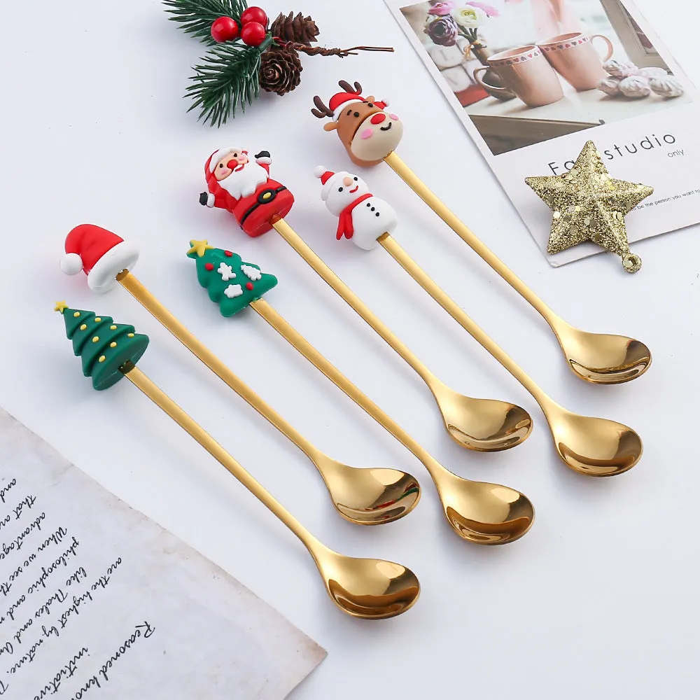 Cartoon Tableware Cat's Paw Spoon Cute Dessert Spoon Stainless Steel Spoon Doll Dessert Fruit Fork