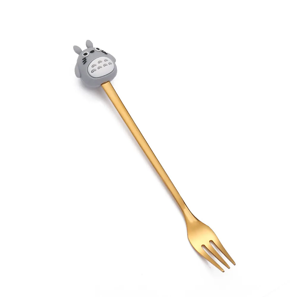 Cartoon Tableware Cat's Paw Spoon Cute Dessert Spoon Stainless Steel Spoon Doll Dessert Fruit Fork