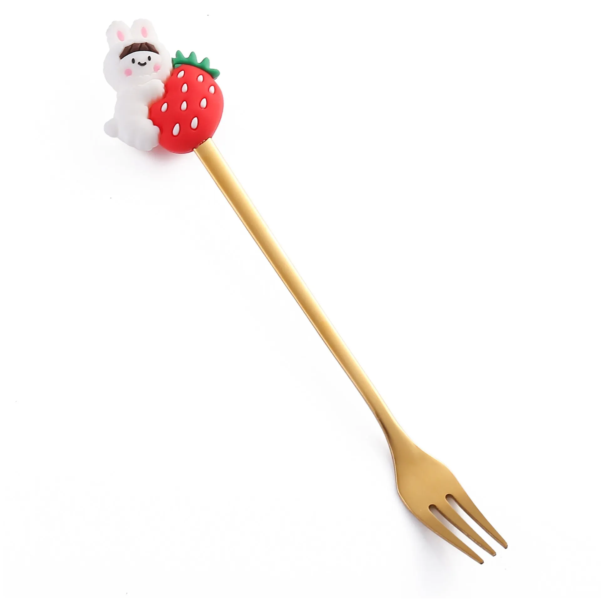 Cartoon Tableware Cat's Paw Spoon Cute Dessert Spoon Stainless Steel Spoon Doll Dessert Fruit Fork