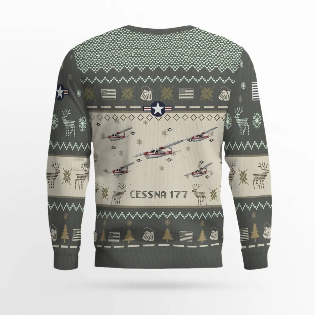 Cessna 177 Cardinal Aircraft Ugly Sweater, Ugly Sweater Christmas Shirt for Men Dad Veteran