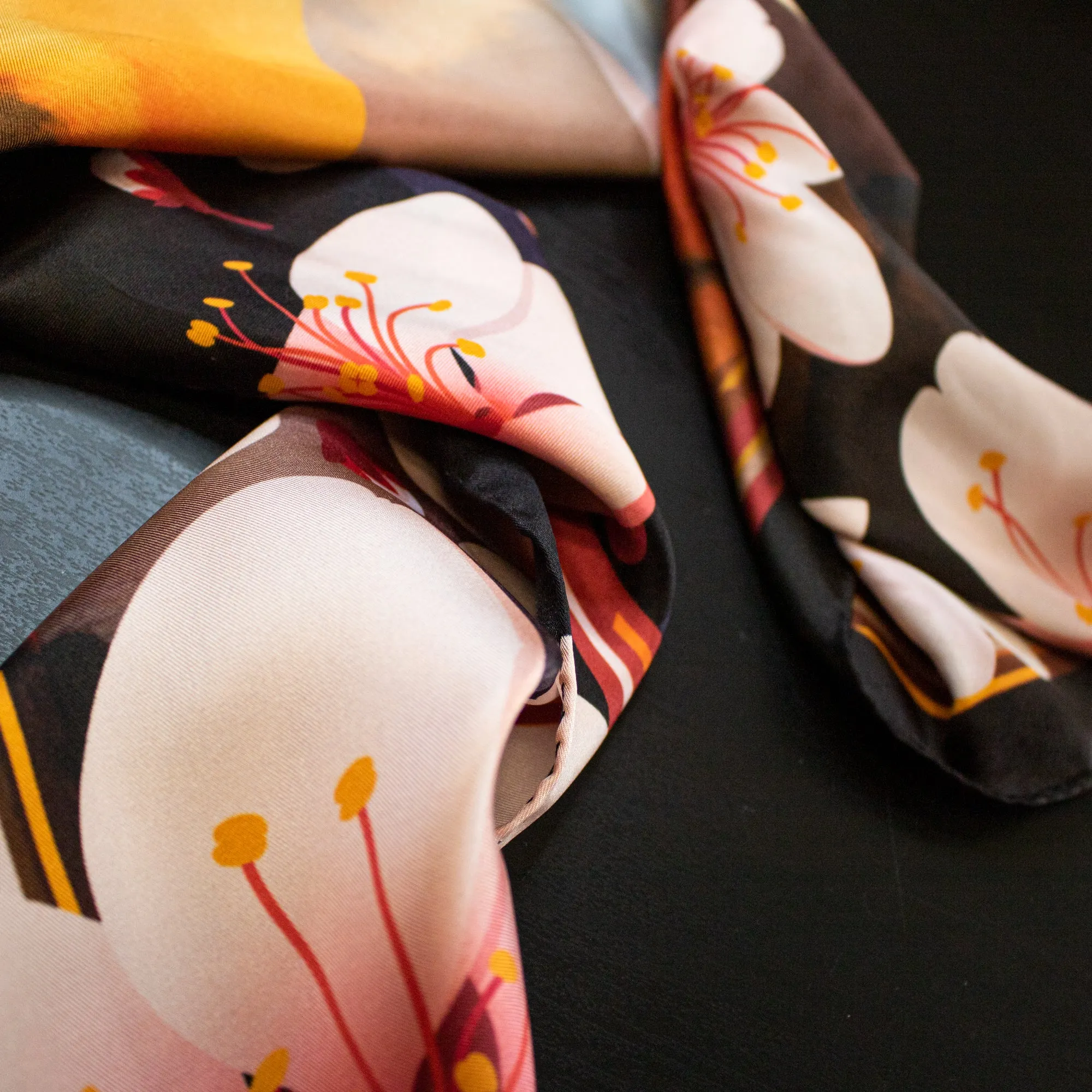 Cherry Blossom Vamps – Silk Scarf