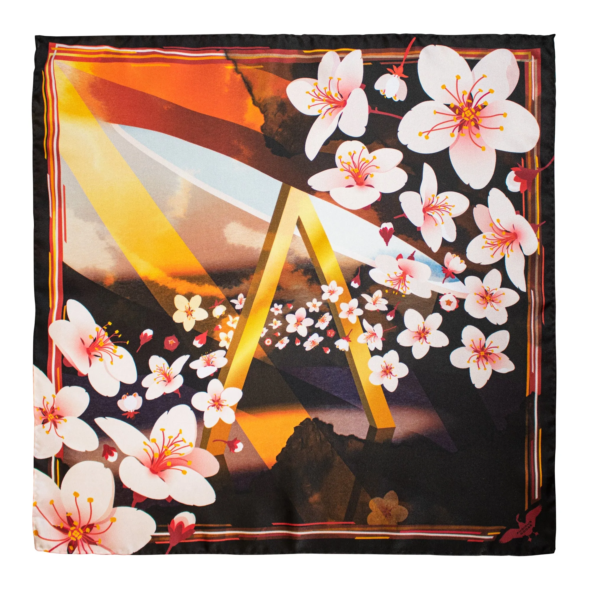 Cherry Blossom Vamps – Silk Scarf