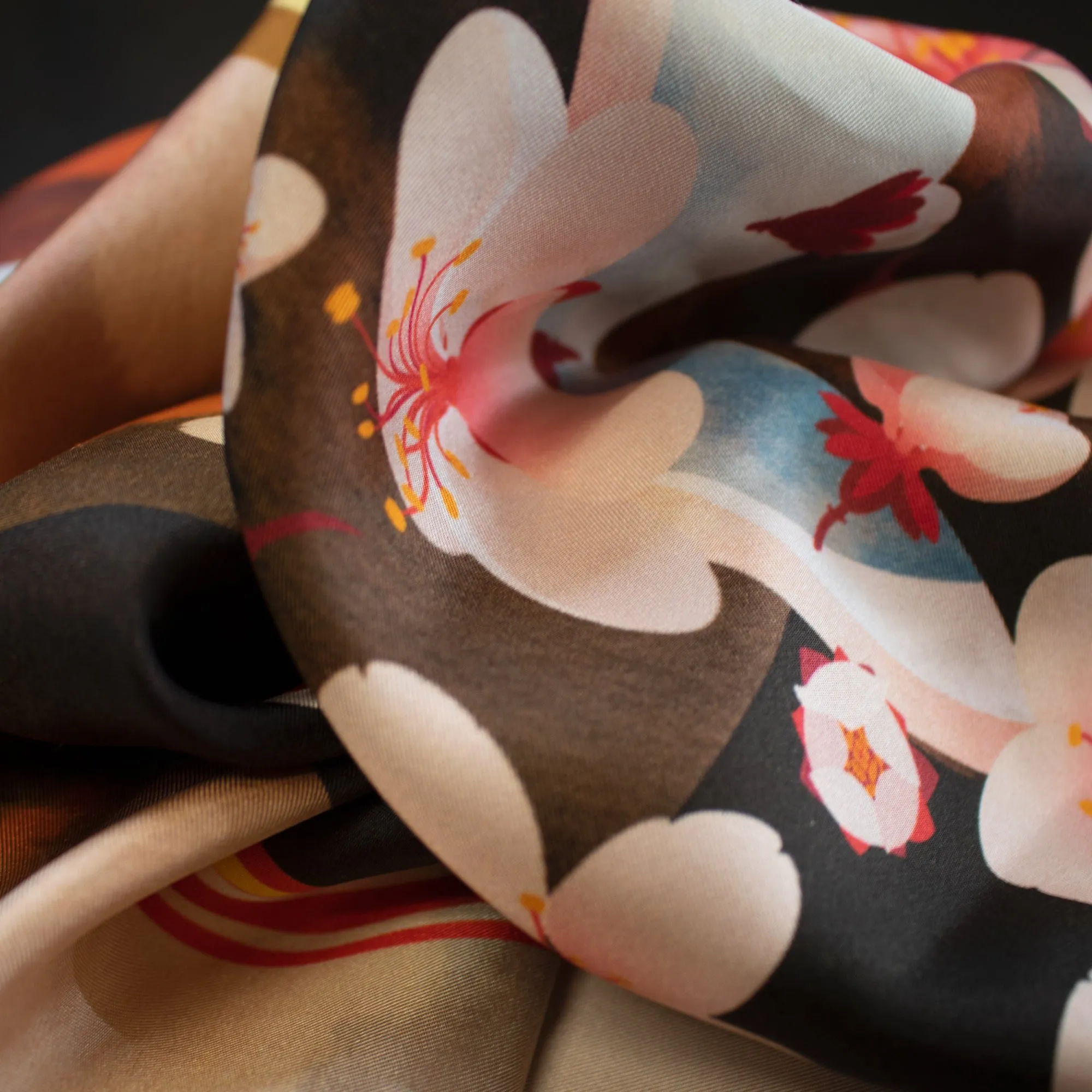 Cherry Blossom Vamps – Silk Scarf