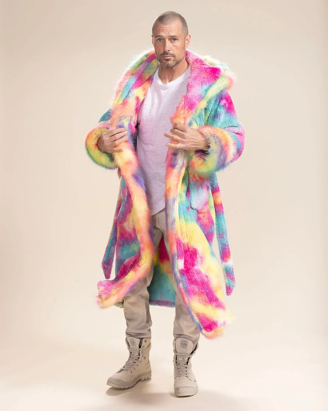 Classic Men's Luxury Robe | Rainbow Bear