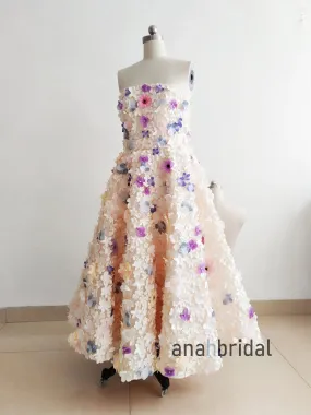 Colourful Handmade Wedding Dress/Short Prom Dress/Party Dress