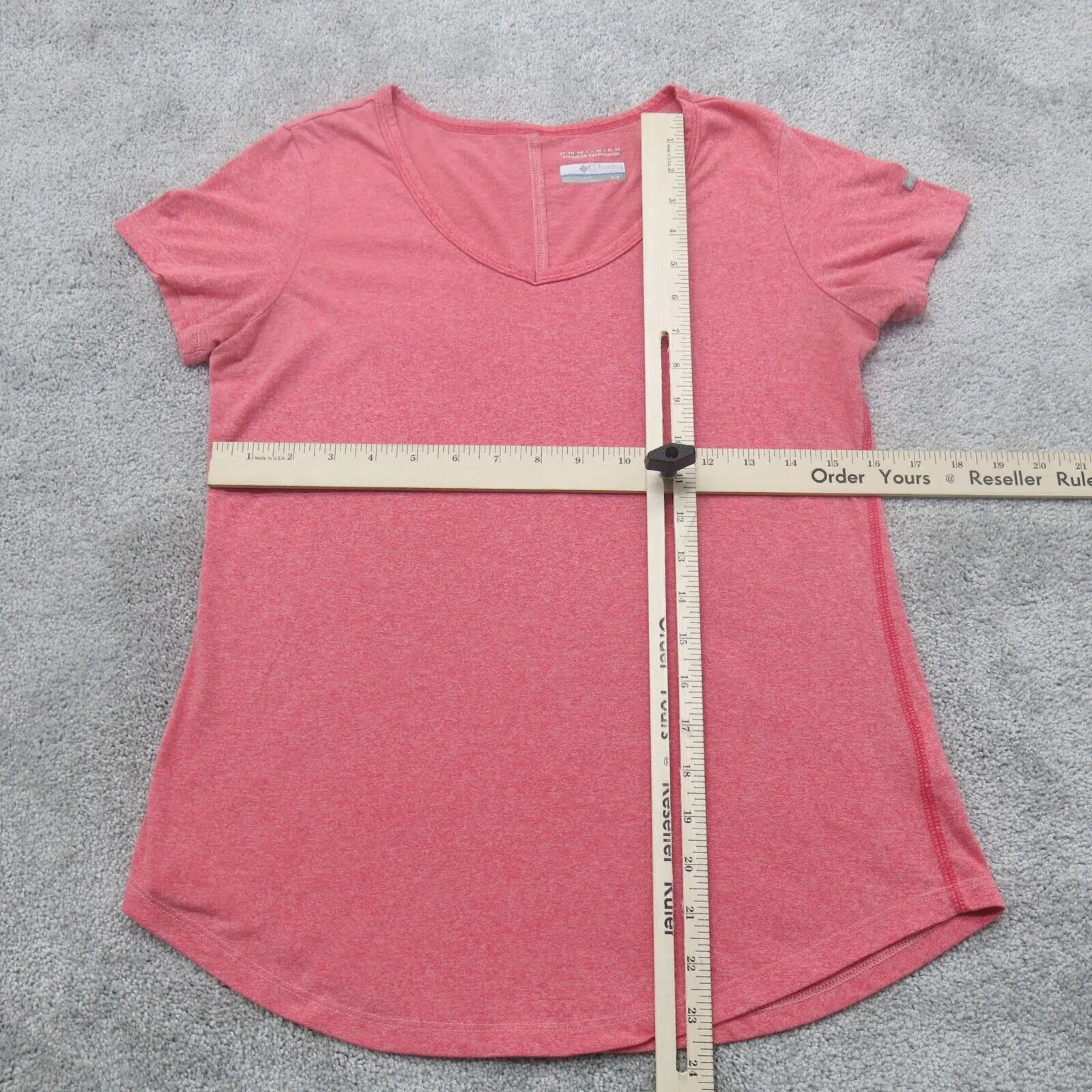 Columbia Womens T-Shirt Top Round Neck  Short Sleeve Pink Size S