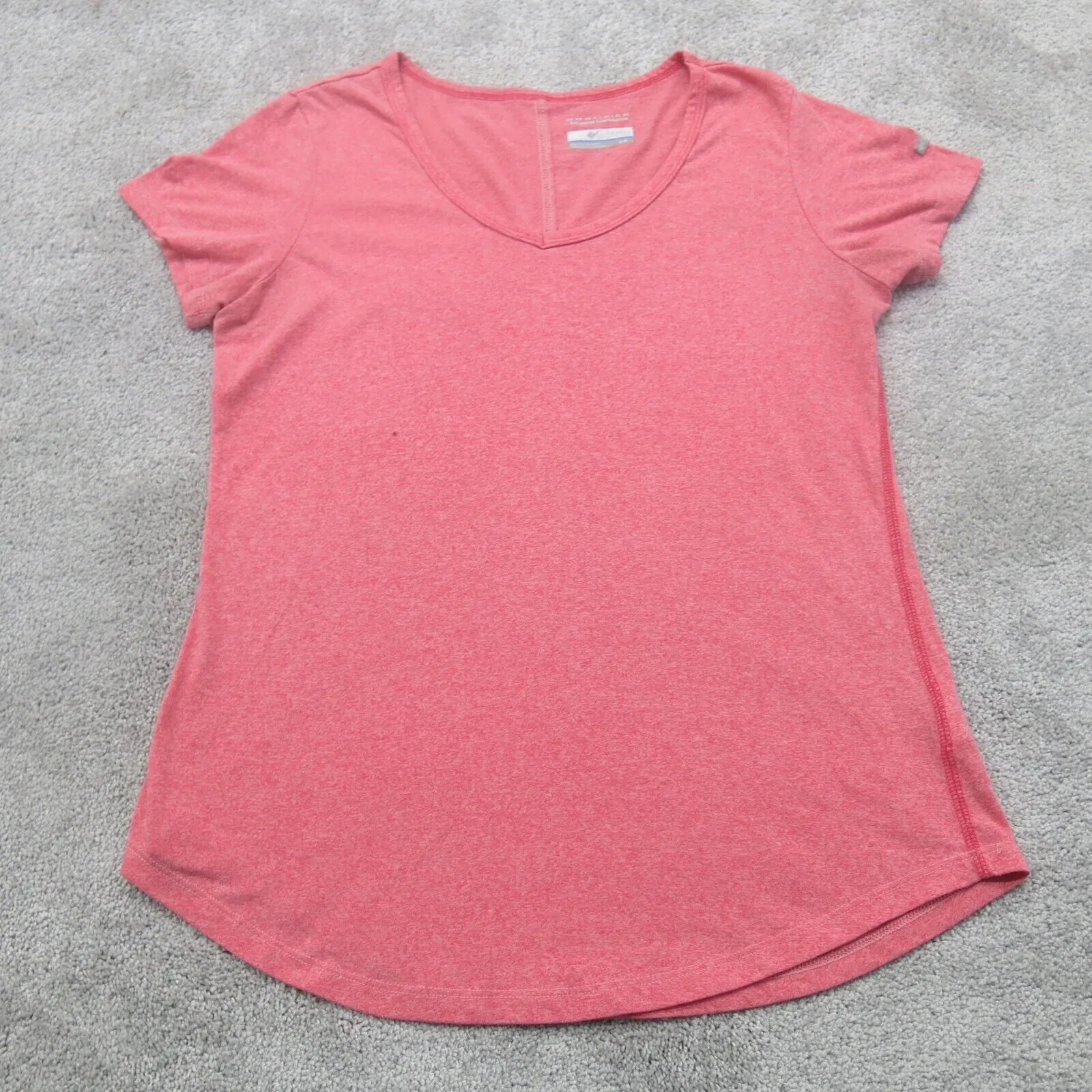 Columbia Womens T-Shirt Top Round Neck  Short Sleeve Pink Size S