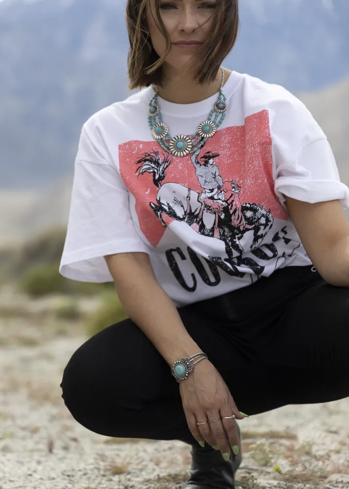 Cowboy Country Rodeo Graphic Crop Tee