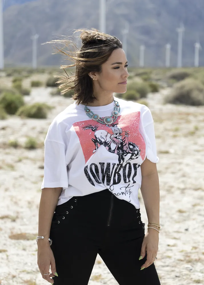 Cowboy Country Rodeo Graphic Crop Tee