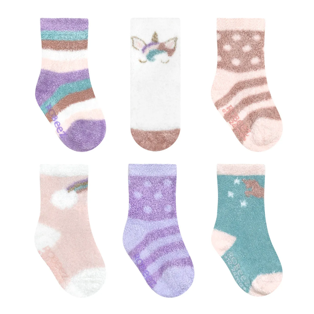 Cozy 6-Pack Infant Crew Socks