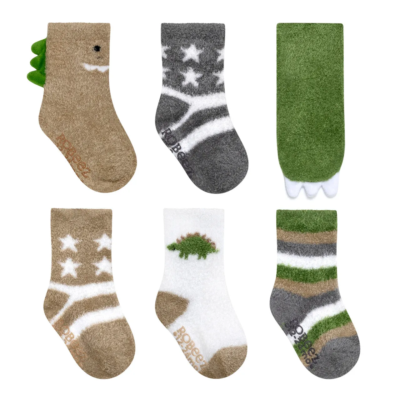 Cozy 6-Pack Infant Crew Socks