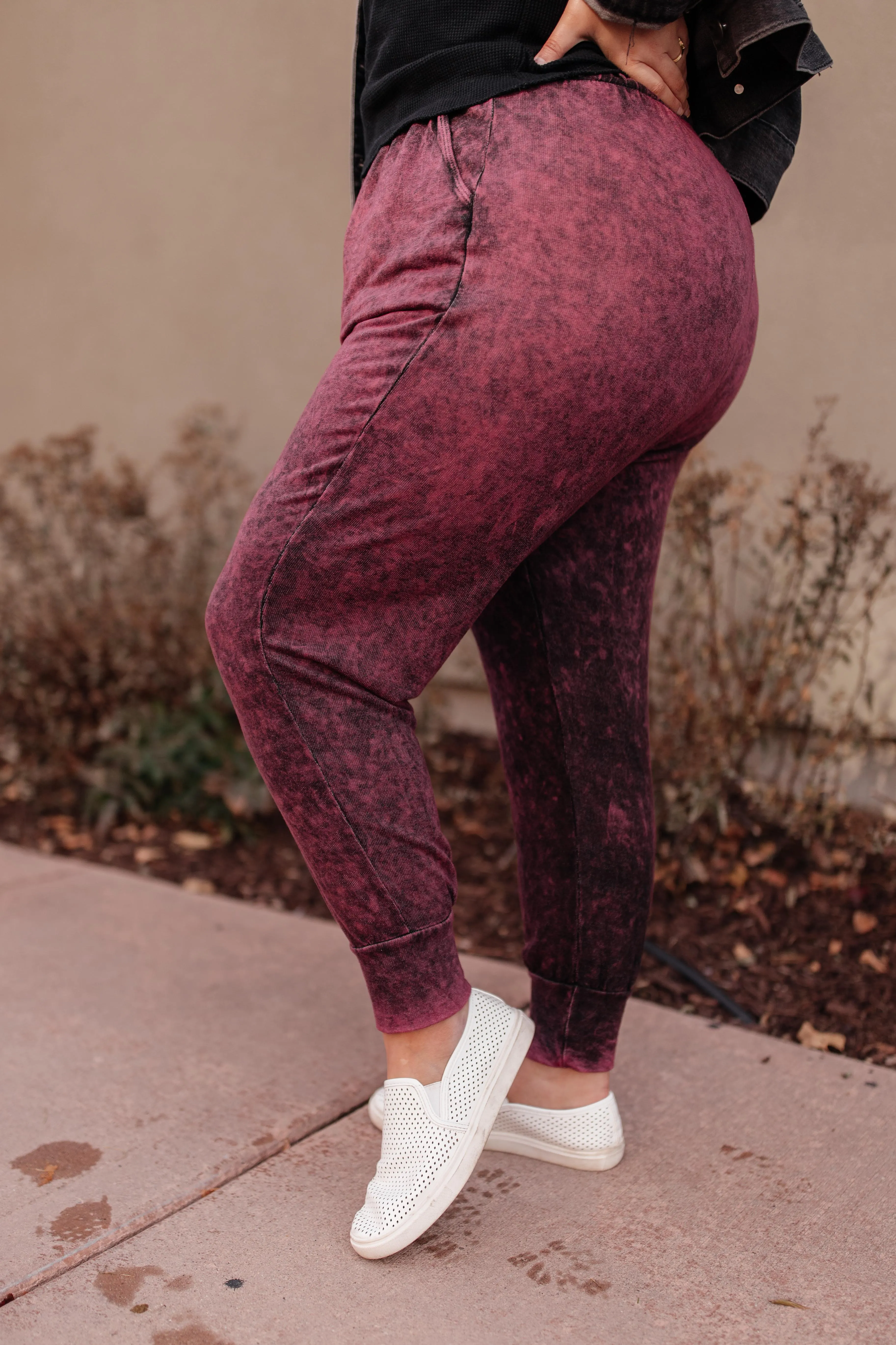 Cozy Joggers in Blackberry