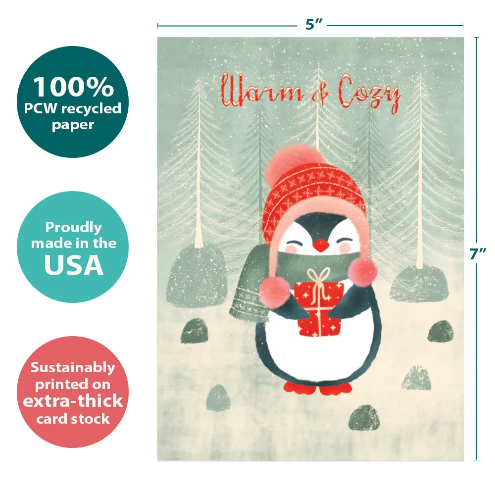 Cozy Penguin Single Card