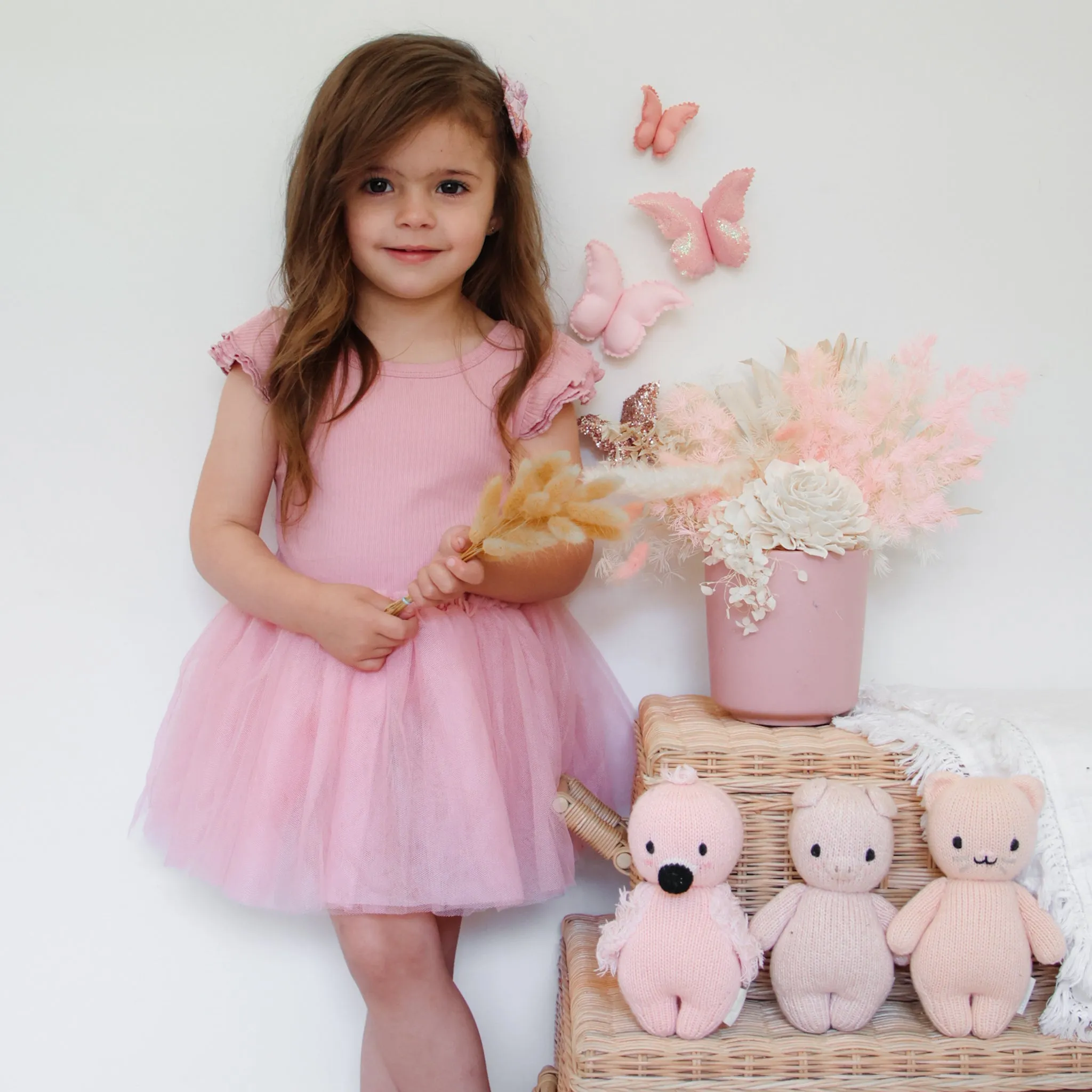 Cozy Summer Tutu Dress - Rosewater