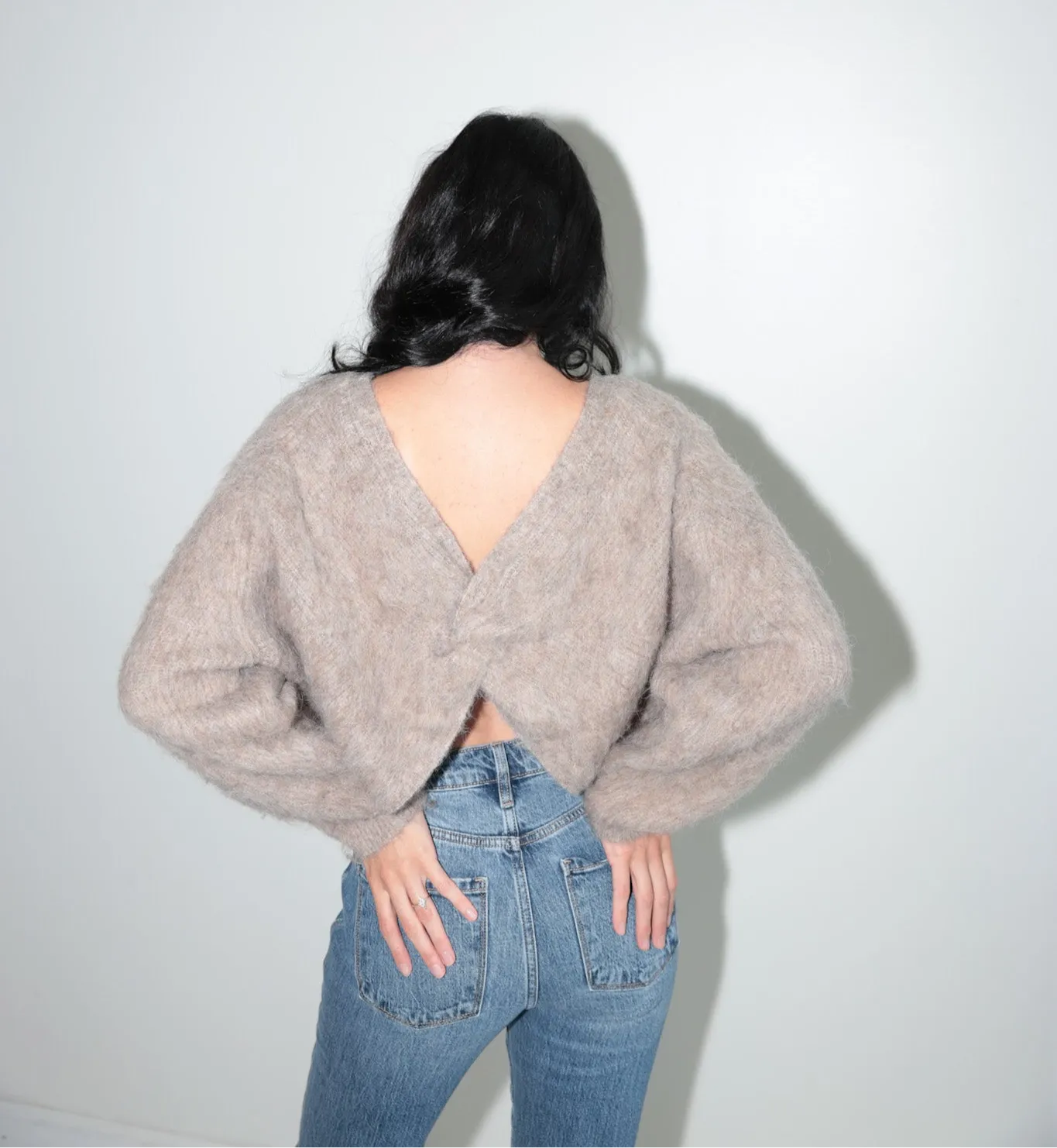 Cozy Twist-Back Sweater