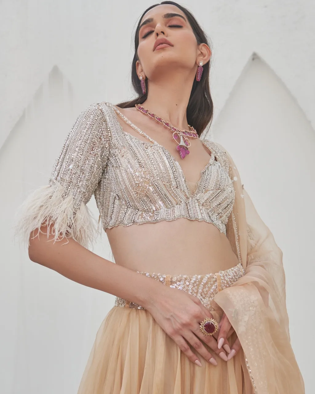 Dama Lehenga Set