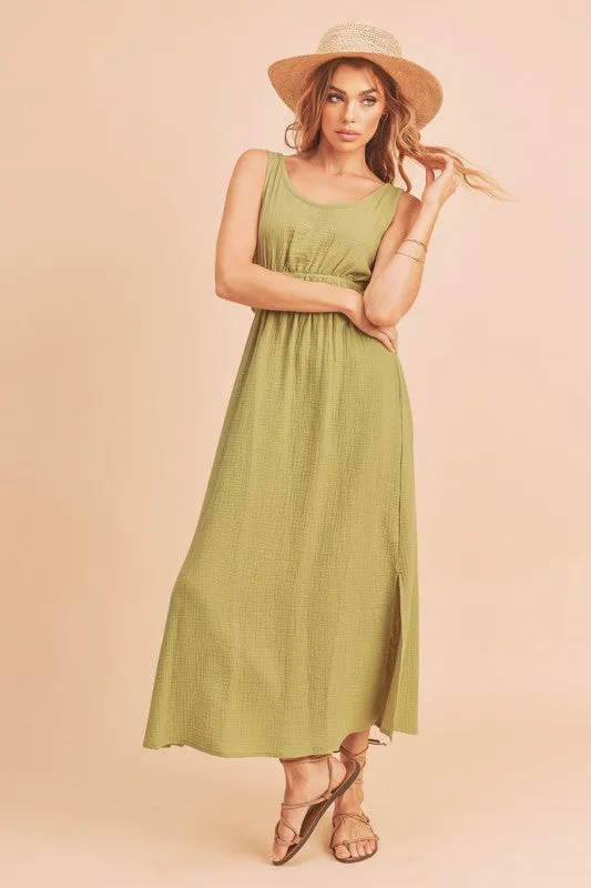 Darci Gauzy Cotton Midi Dress