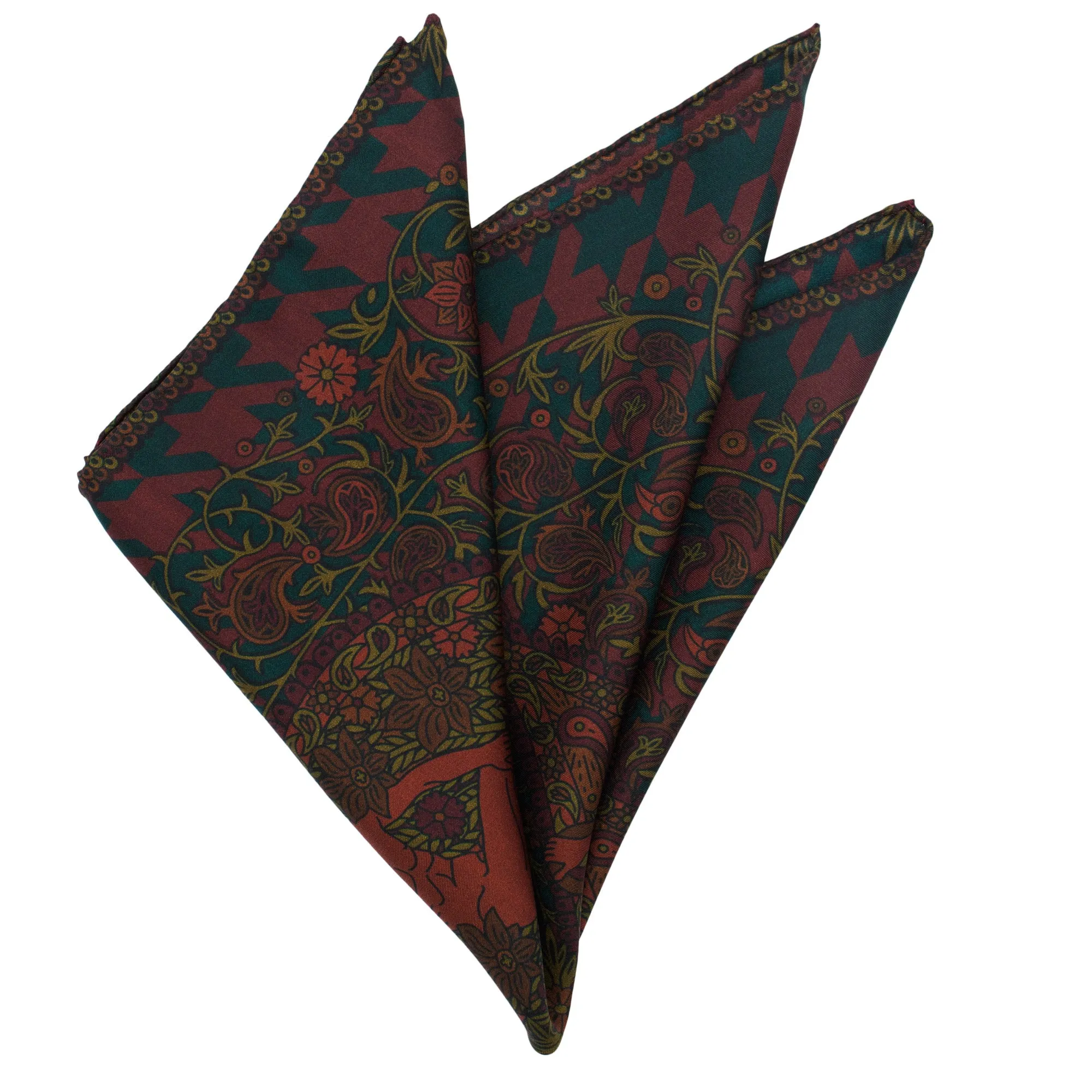 Discobolos Carthage, Paisley Gods Silk Pocket Square