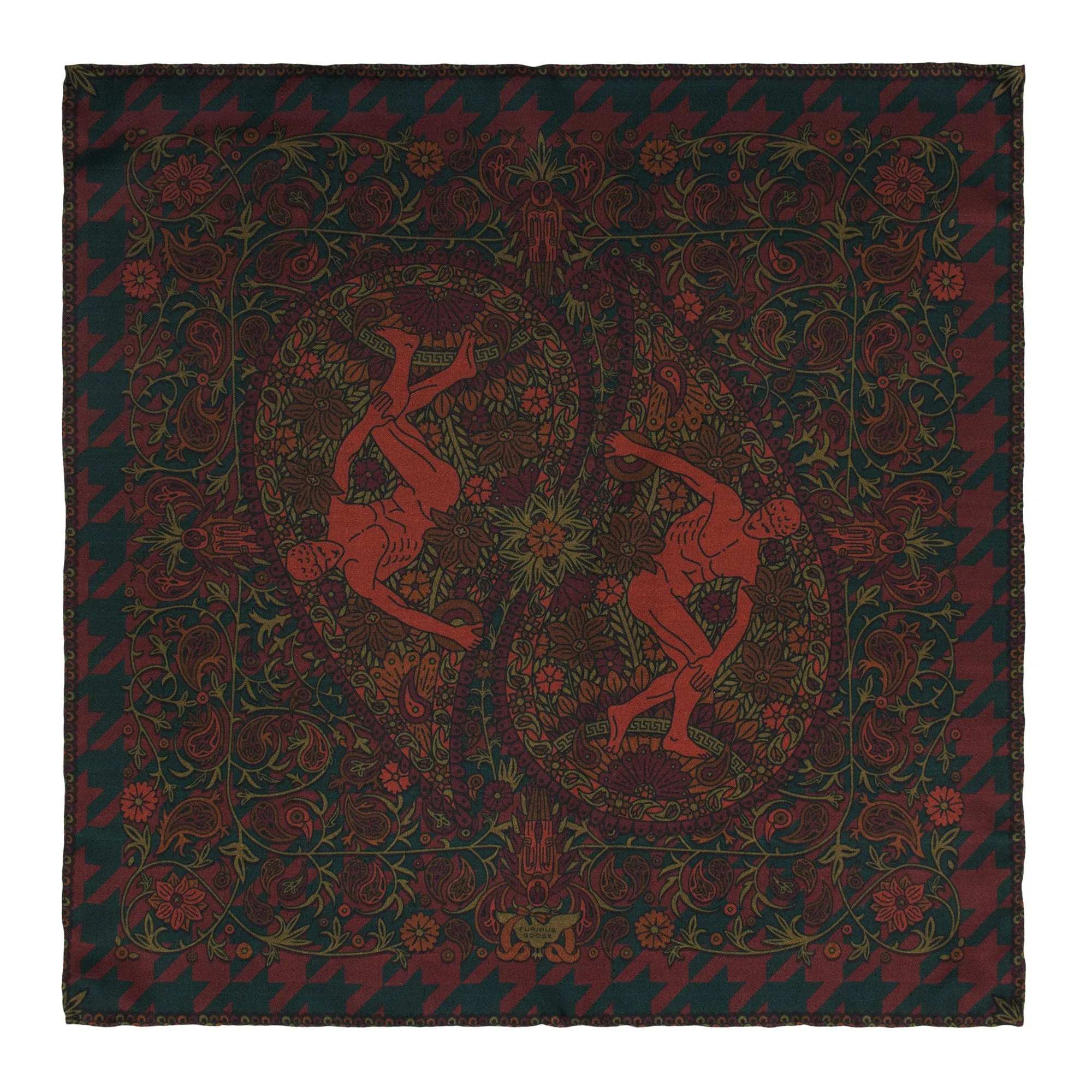 Discobolos Carthage, Paisley Gods Silk Pocket Square