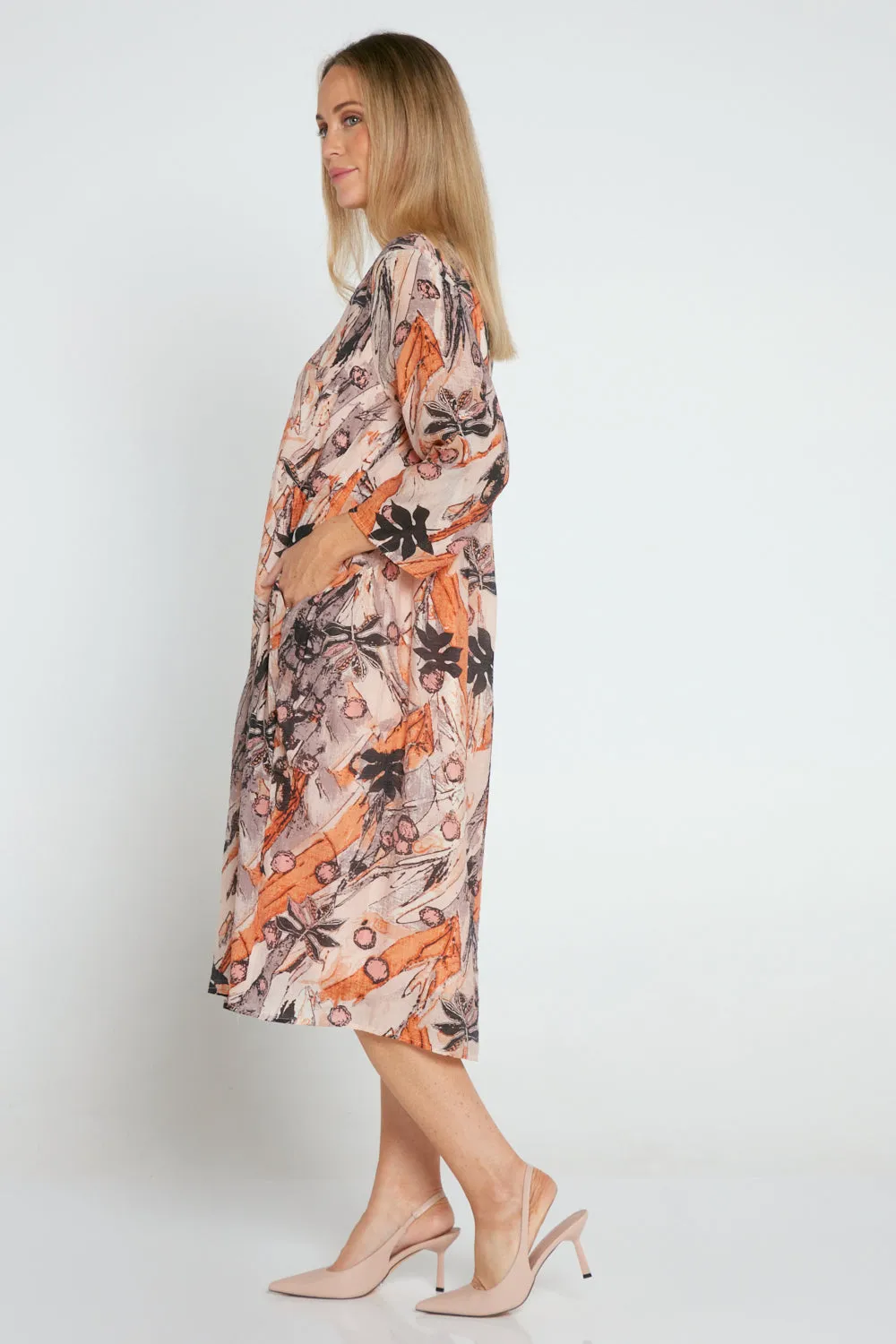 Divina Dress - Autumn Print