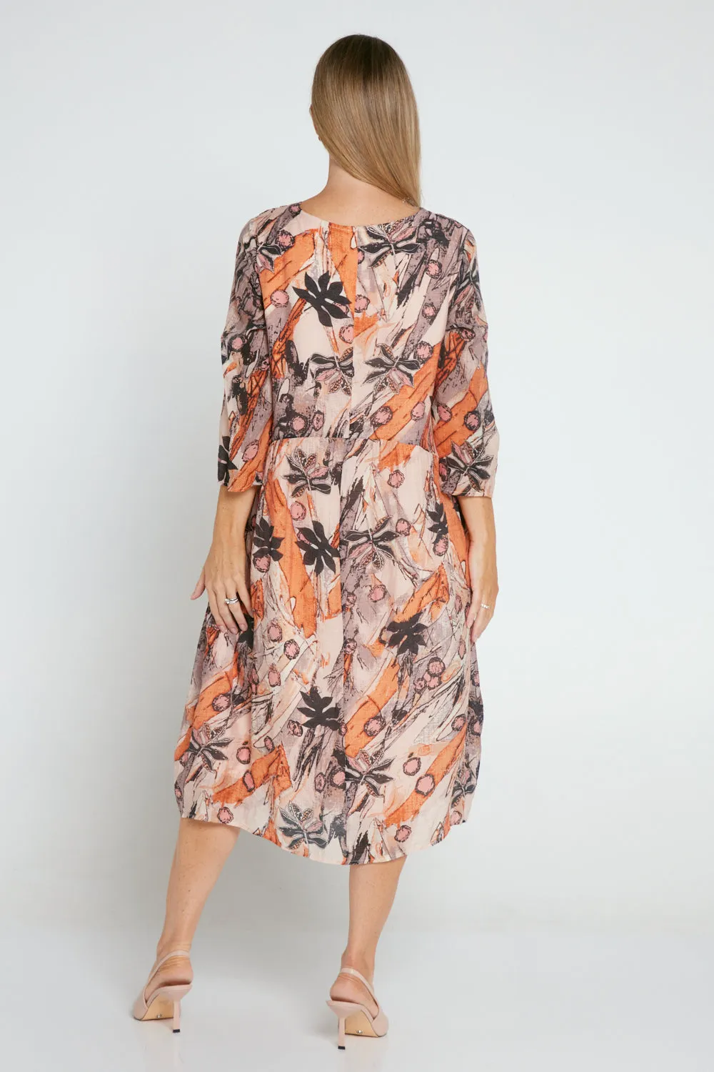 Divina Dress - Autumn Print